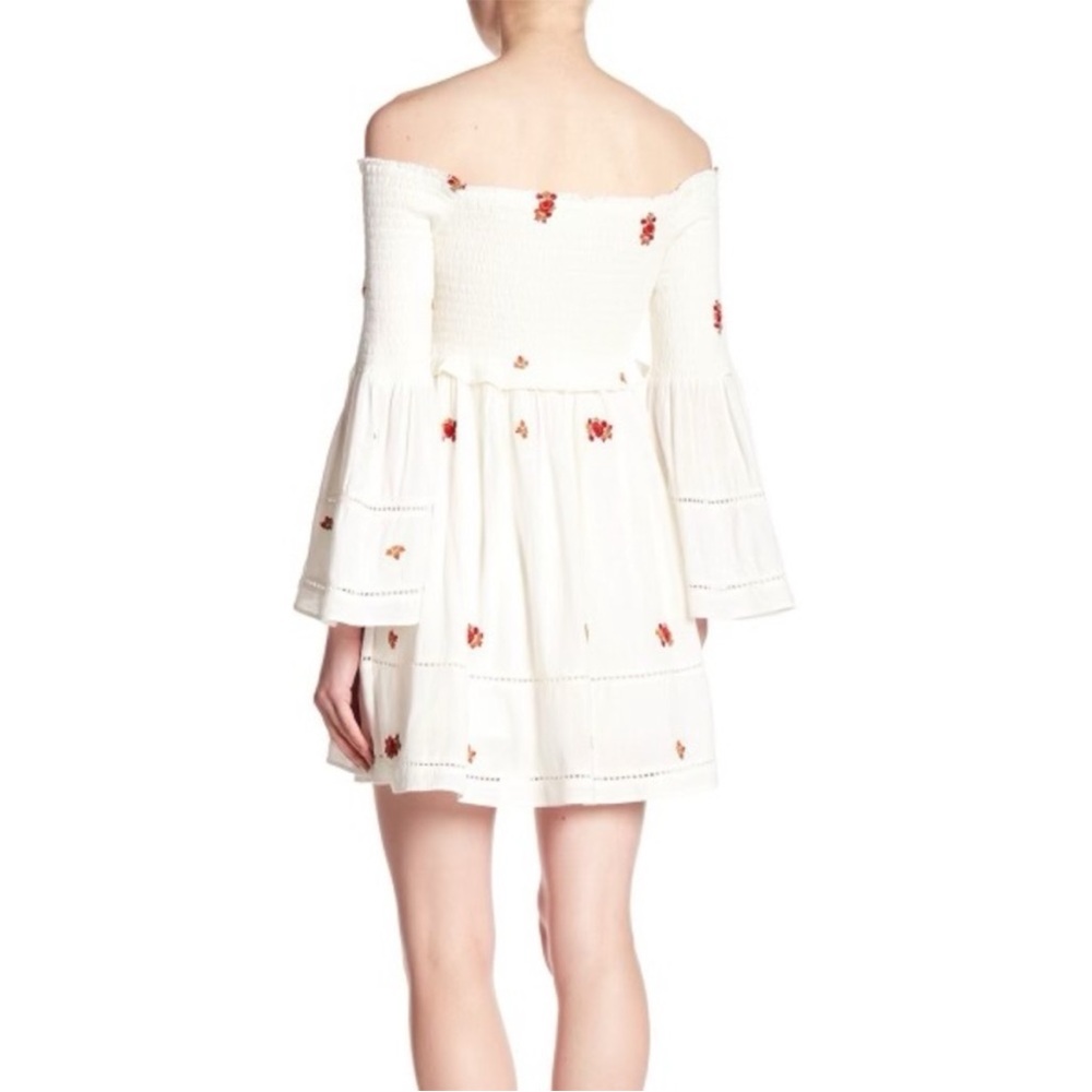 Free people counting daisies smoched mini dress - Picture 2 of 4